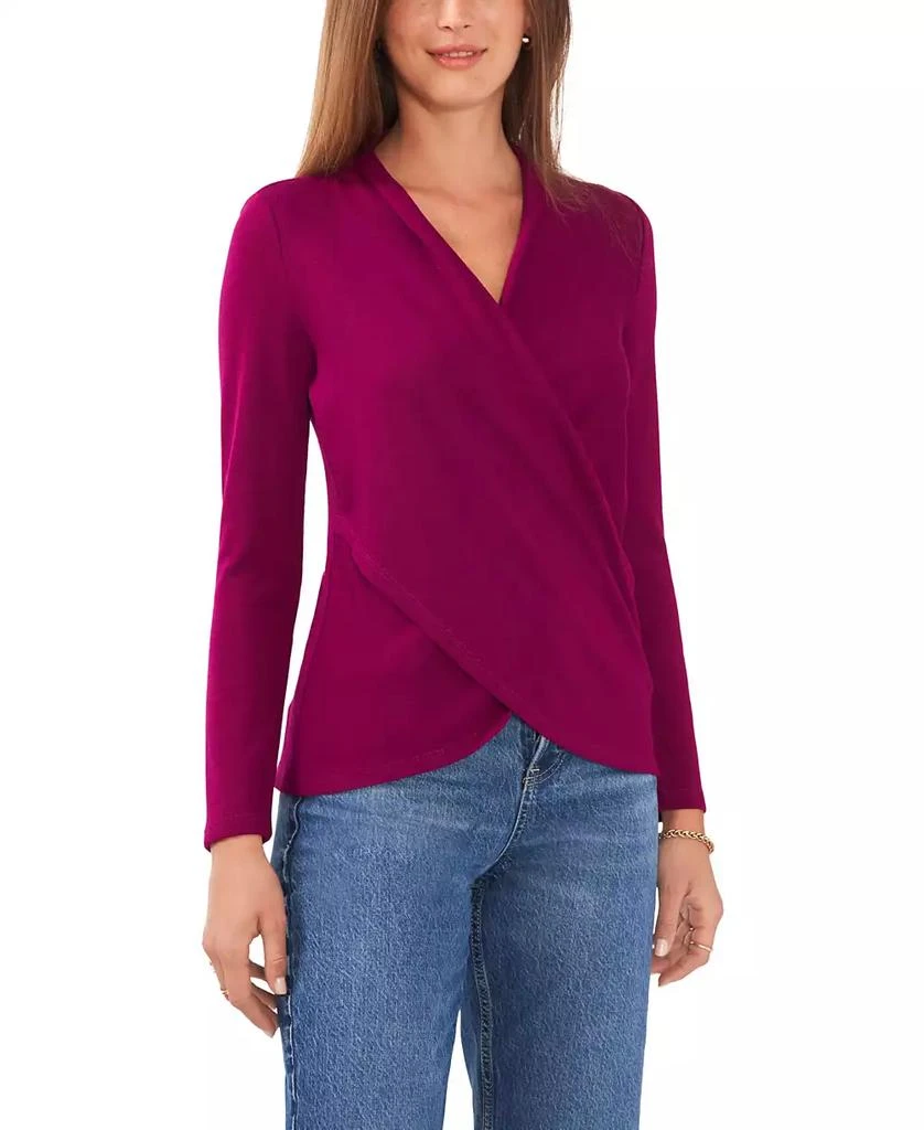 商品1. State|Women’s Cross-Front Long Sleeve Cozy Knit Top,价格¥264,第1张图片