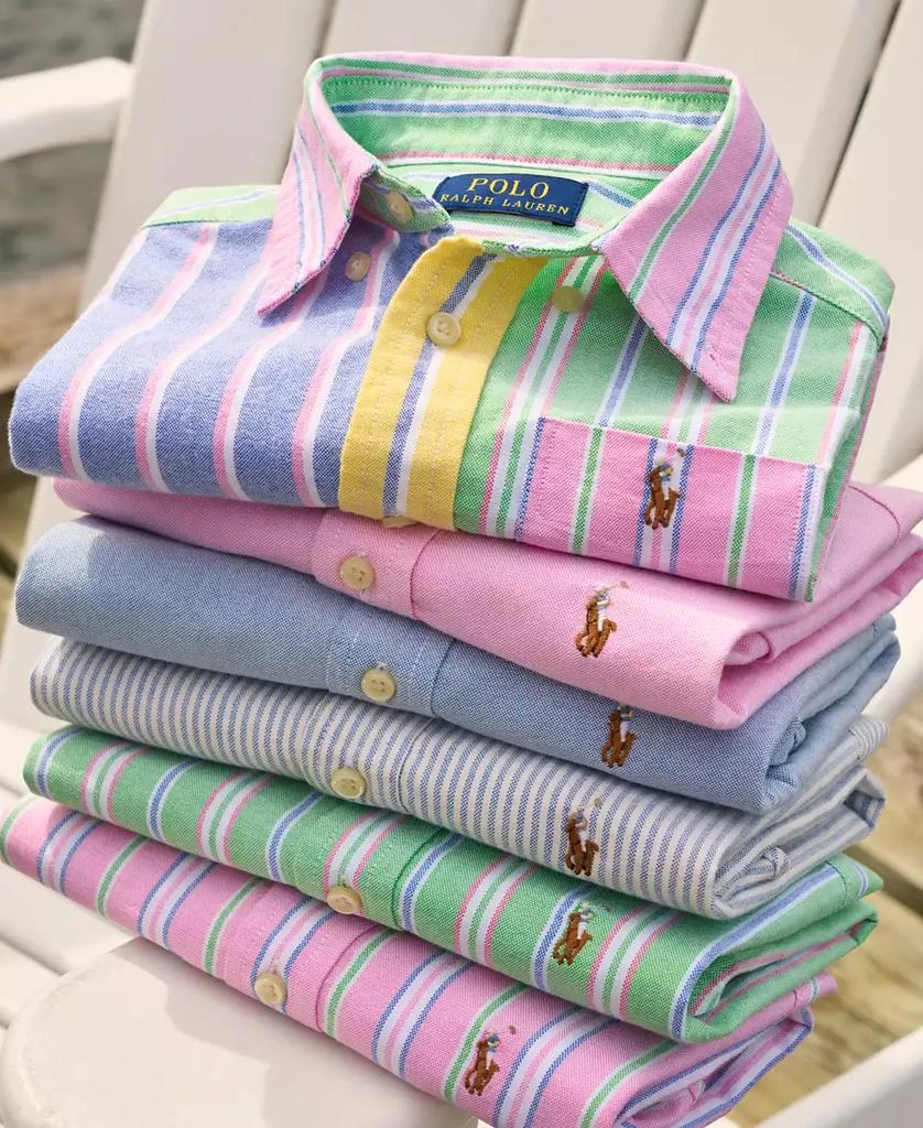 商品Ralph Lauren|大童款 棉质牛津衬衫,价格¥252,第3张图片详细描述