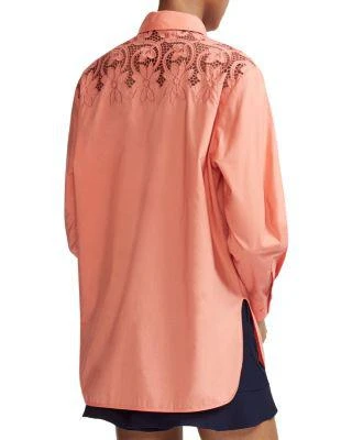 商品Maje|Caponi Lace Shoulder Shirt,价格¥1094,第2张图片详细描述