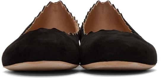 商品Chloé|Black Suede Lauren Ballerina Flats,价格¥3076,第2张图片详细描述