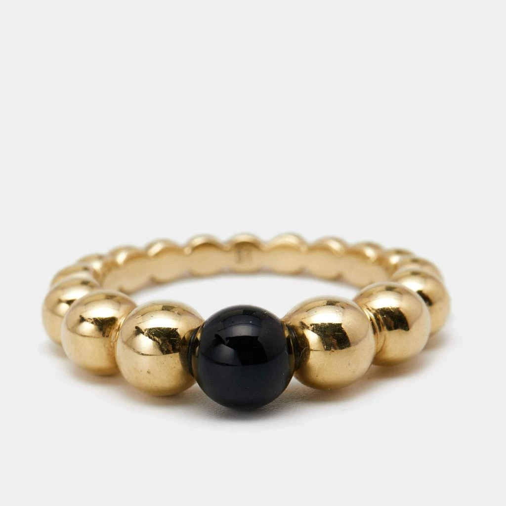 商品[二手商品] Van Cleef & Arpels|Van Cleef & Arpels Perlee Couleurs Onyx 18K Yellow Gold Variation Ring 51,价格¥8474,第2张图片详细描述