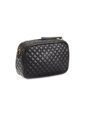 商品Versace|Logo Leather Quilted Crossbody Bag,价格¥1404,第6张图片详细描述