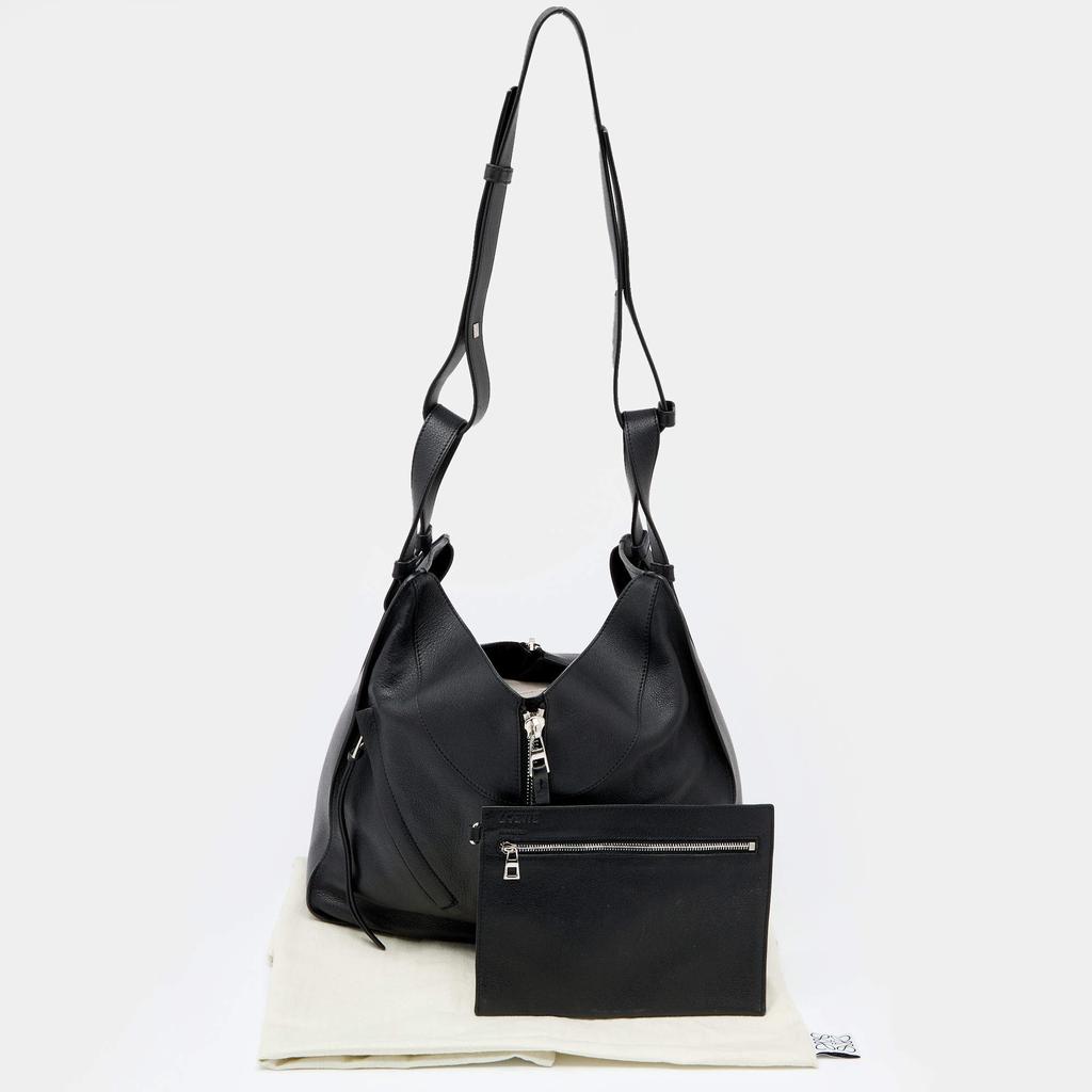 Loewe Black Leather Small Hammock Shoulder Bag商品第9张图片规格展示