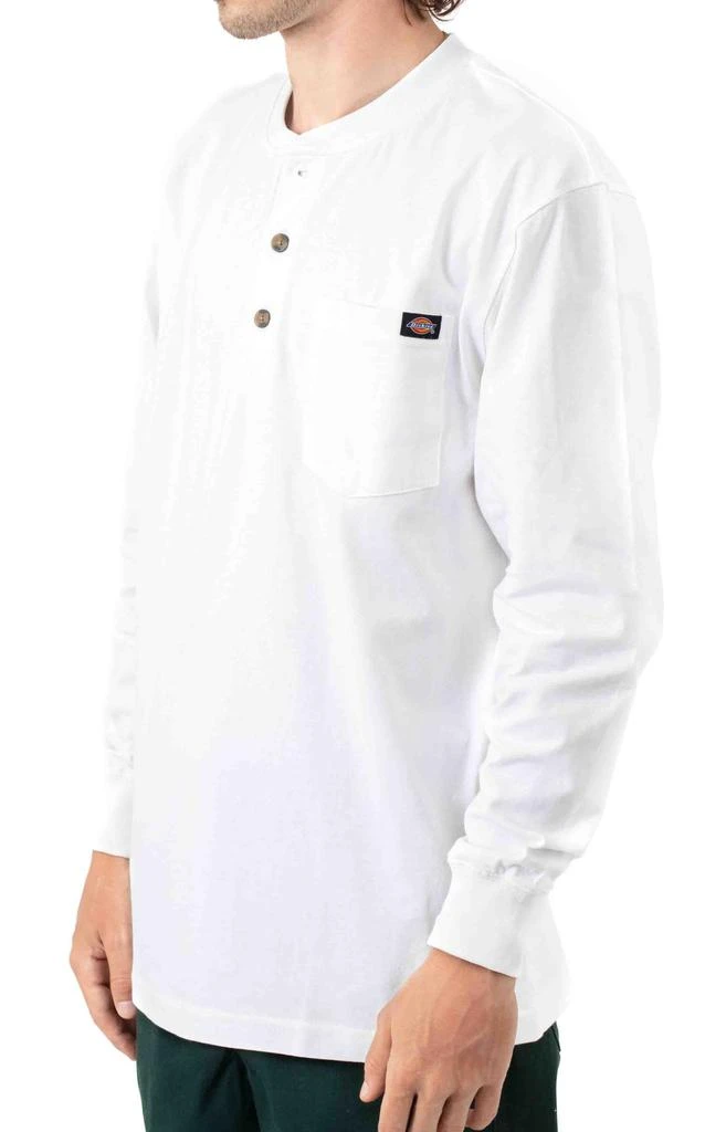 商品DICKIES|(WL451WH) Long Sleeve Heavyweight Henley - White,价格¥82,第2张图片详细描述