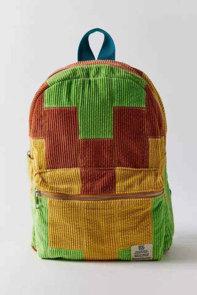 商品BDG|BDG Patchwork Corduroy Backpack,价格¥227,第1张图片