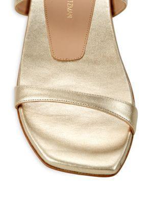 商品Stuart Weitzman|Aleena Leather Double-Strap Sandals,价格¥943,第7张图片详细描述