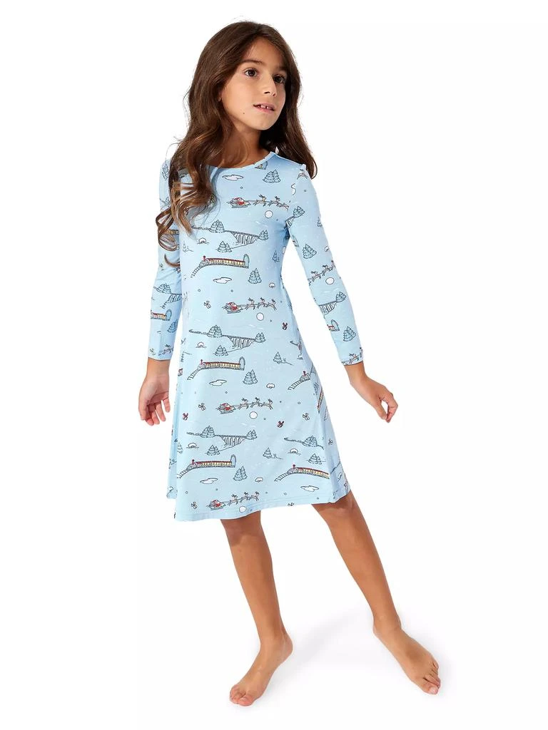 商品Bellabu Bear|Little Girl's & Girl's Polar Express Long-Sleeve Nightgown,价格¥255,第2张图片详细描述
