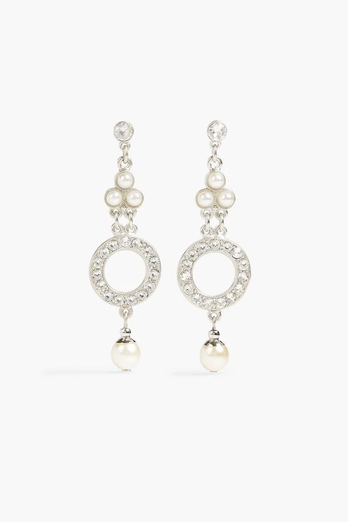 商品BEN-AMUN|Silver-tone, crystal and faux pearl earrings,价格¥636,第1张图片