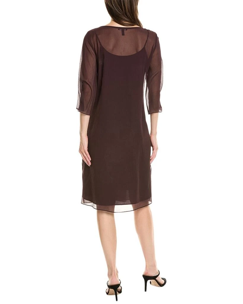 商品Eileen Fisher|EILEEN FISHER Bateau Neck Silk Shift Dress,价格¥594,第2张图片详细描述