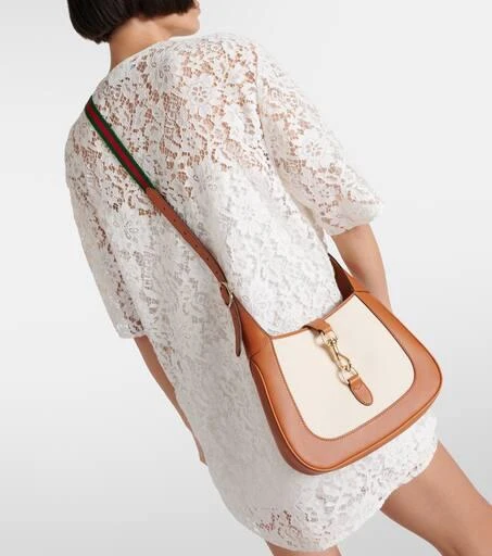 Gucci Jackie S号皮革边饰单肩包 商品