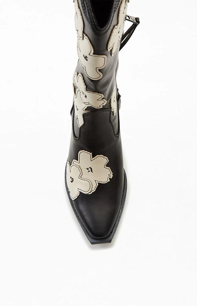 商品Sam Edelman|Black & White Flower Jill 2 Cowboy Boots,价格¥681,第5张图片详细描述