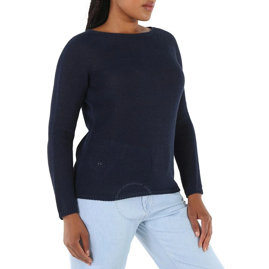 商品Max Mara|Ladies Navy Giolino Linen Boatneck Sweater,价格¥968,第2张图片详细描述