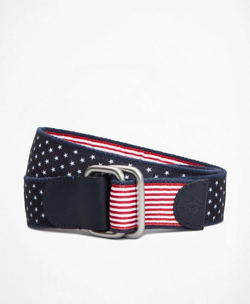 商品Brooks Brothers|Stripe and Dot Reversible Stretch Belt,价格¥123,第2张图片详细描述