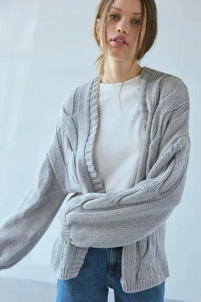 商品BDG|BDG Skylar Oversized Cable Knit Cardigan,价格¥516,第1张图片