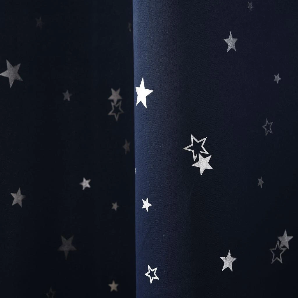 商品Lush Decor|Star Sheer Insulated Grommet Blackout Curtain Panel Set,价格¥456,第3张图片详细描述
