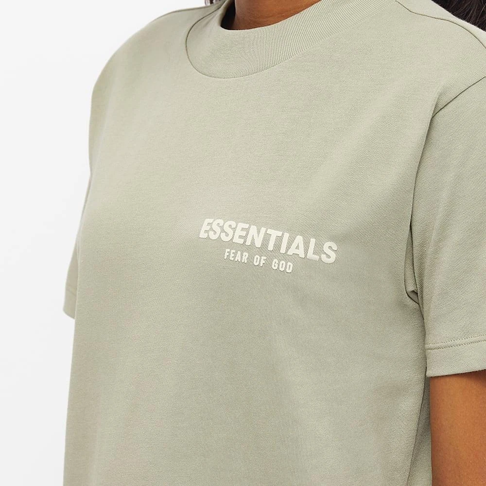 商品Essentials|Fear of God ESSENTIALS Women's Logo Tee - Sea Foam,价格¥362,第5张图片详细描述