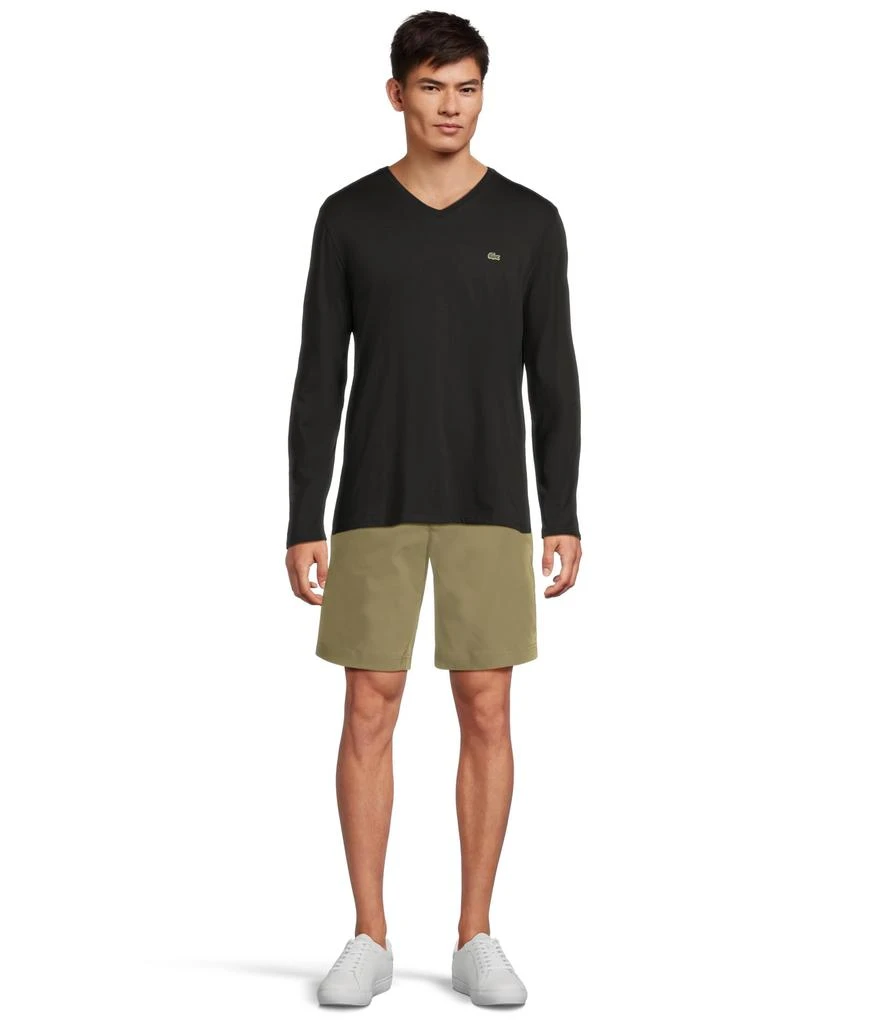 商品Lacoste|Long Sleeve Pima Jersey V-Neck T-Shirt,价格¥341,第5张图片详细描述
