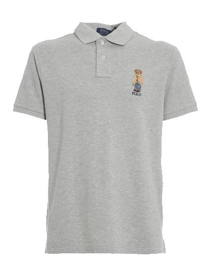 商品Ralph Lauren|Polo Ralph Lauren Custom Bear Polo Grey,价格¥1215,第1张图片