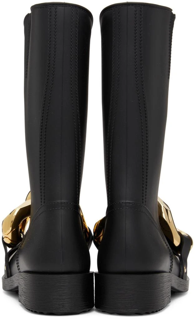 商品JW Anderson|Black High Chain Rubber Boots,价格¥1001,第2张图片详细描述