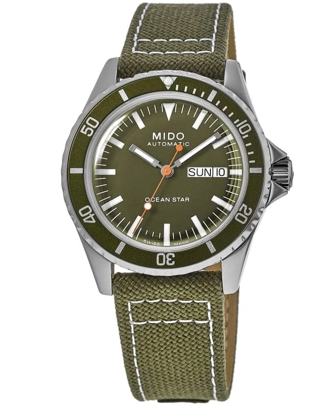 商品MIDO|Mido Ocean Star Tribute Gradient Green Dial Fabric Strap Men's Watch M026.830.18.091.00,价格¥6095,第1张图片