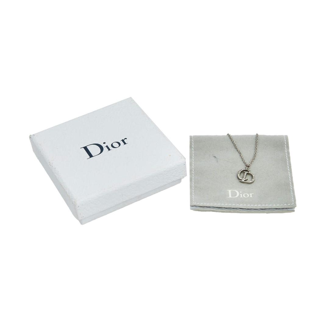 Dior CD Crystal Silver Tone Charm Bracelet商品第5张图片规格展示