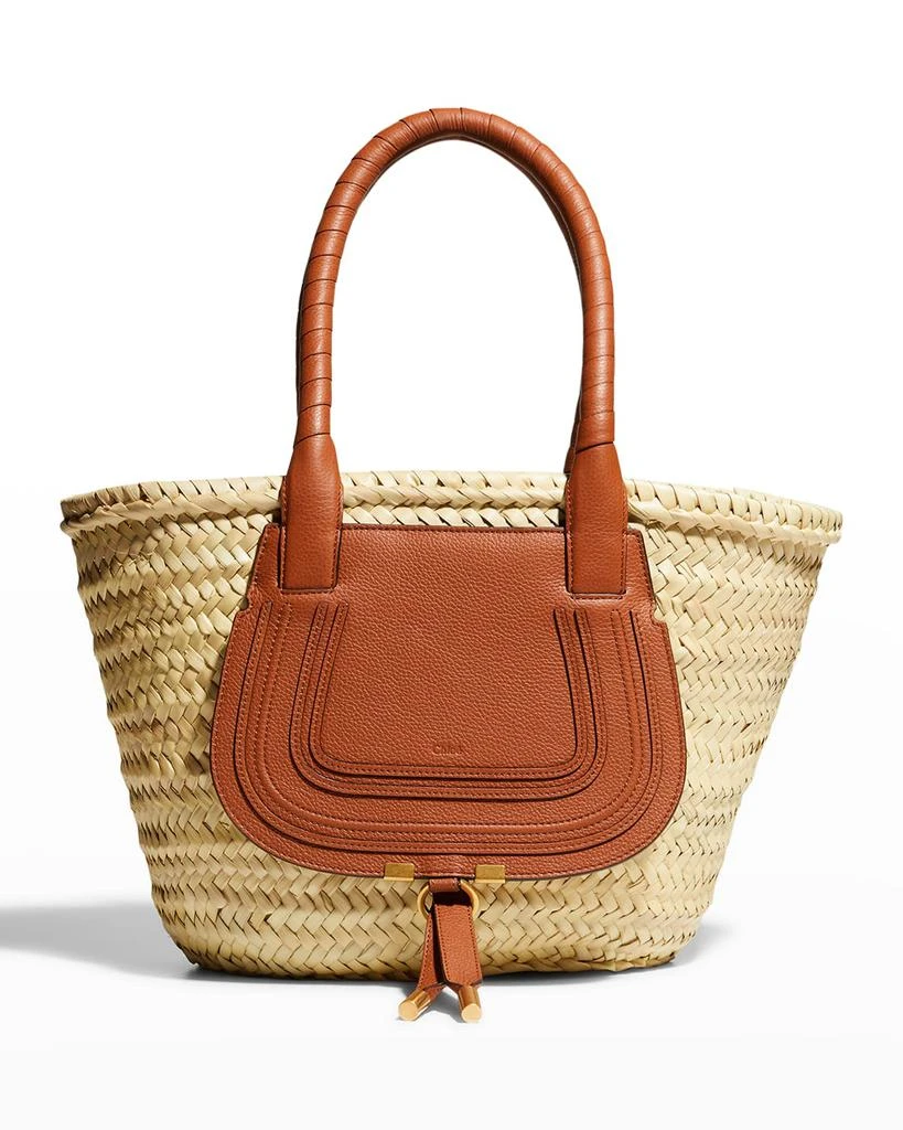 商品Chloé|Marcie Medium Raffia Tote Bag,价格¥5799,第1张图片