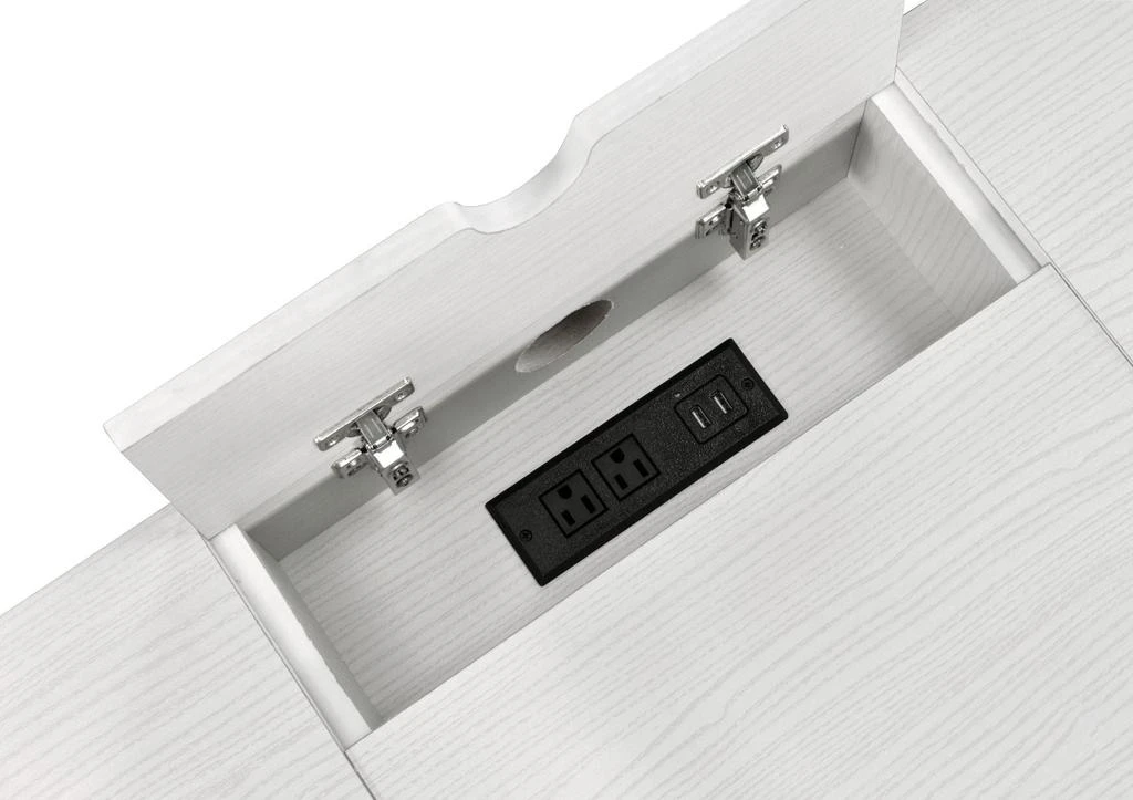 商品Streamdale Furniture|Streamdale Verster Built-In USB Port Writing Desk,价格¥2545,第4张图片详细描述
