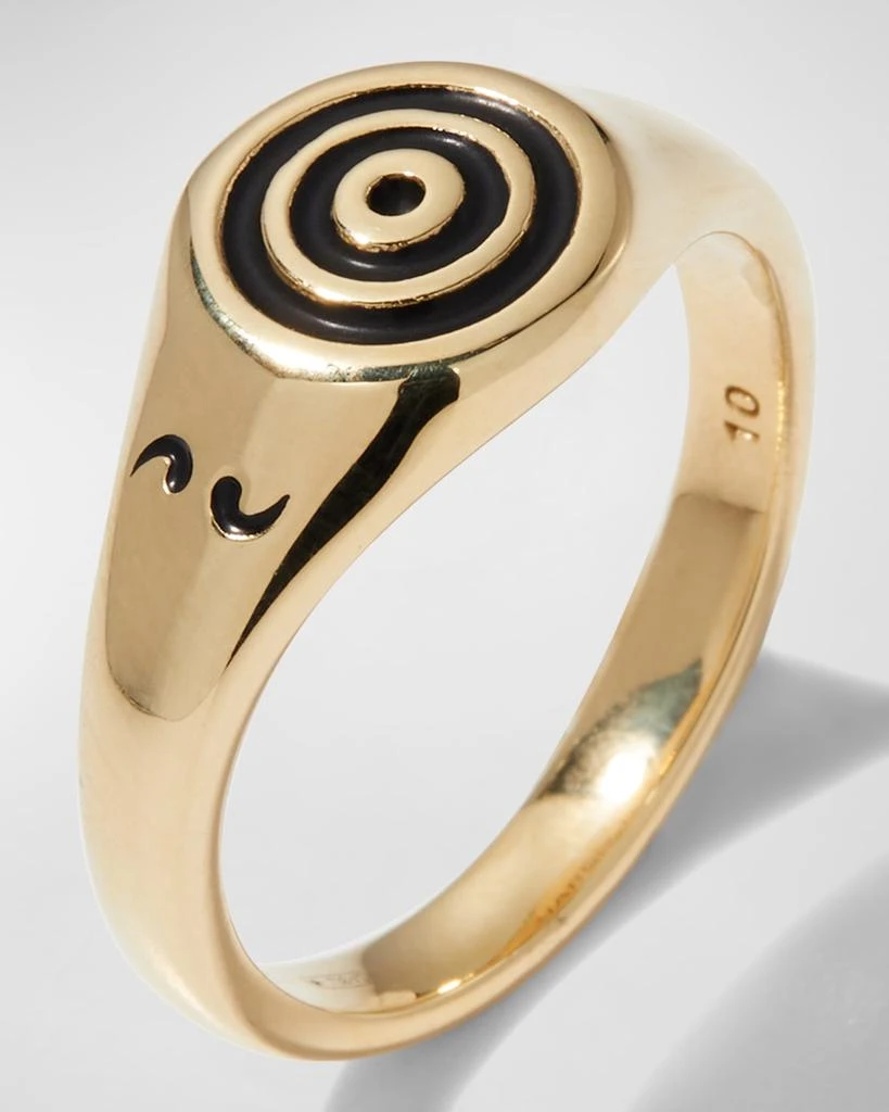 商品Marco Dal Maso|Men's Yellow Gold Acies Ipnotic Signet Ring,价格¥23932,第3张图片详细描述