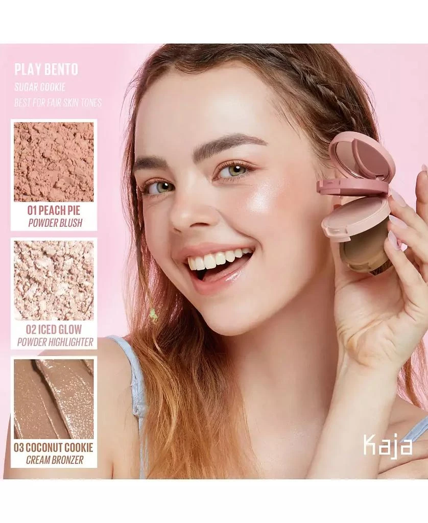 商品Kaja|Face Bento Cream Bronzer, Powder Blush & Highlighter Sculpting Trio,价格¥223,第2张图片详细描述