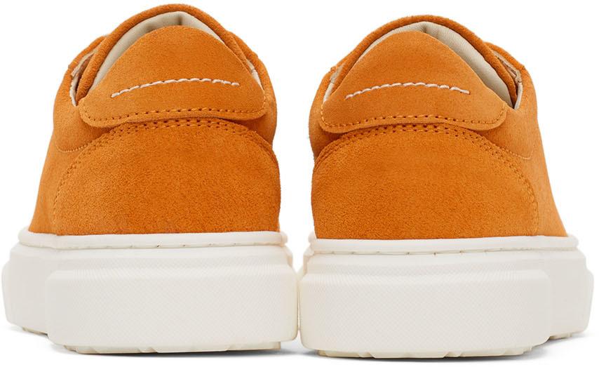 Kids Orange Lace-Up Sneakers商品第2张图片规格展示