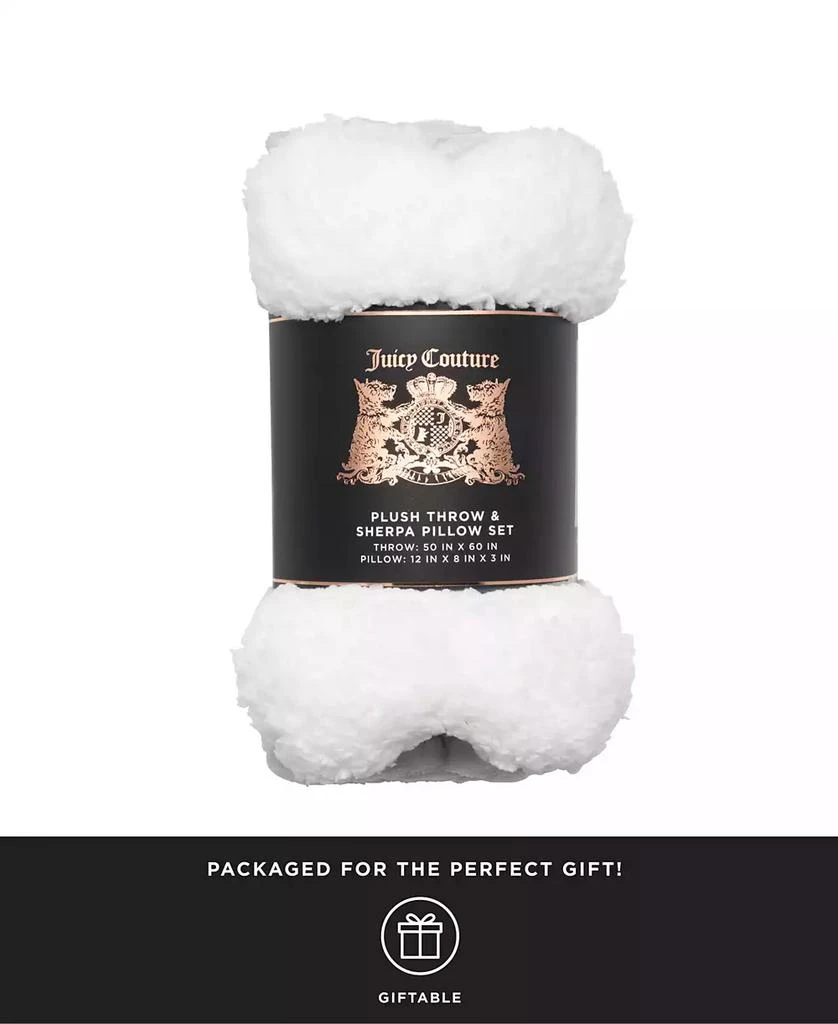 商品Juicy Couture|2-Piece Set Pet Throw Blanket Bone Pillow, Juicy Paws And Stars,价格¥101,第5张图片详细描述