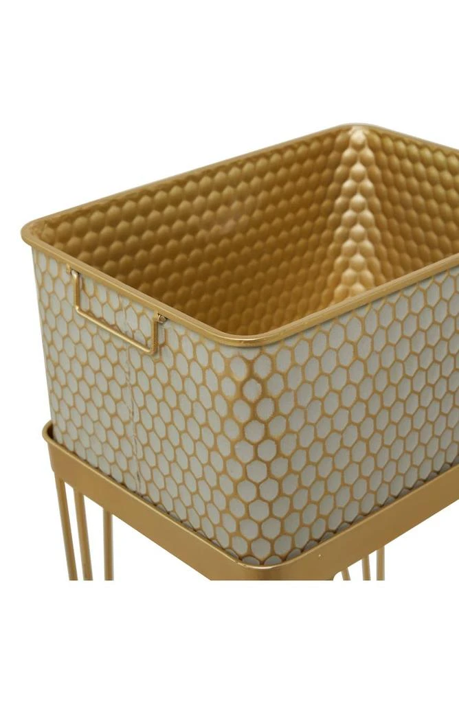 商品VIVIAN LUNE HOME|Gold Metal Modern Planter with Removable Stand - Set of 2,价格¥1635,第3张图片详细描述