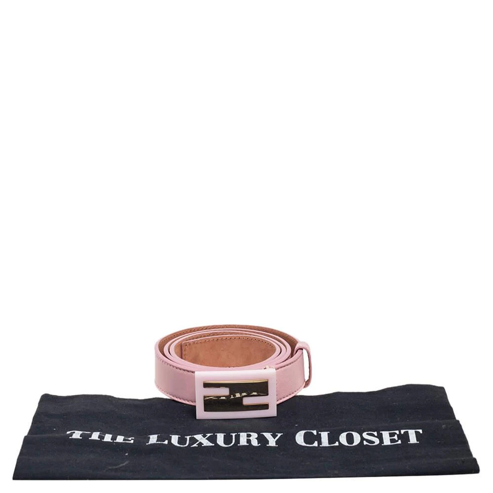 Fendi Pink Leather FF Logo Belt 95CM 商品
