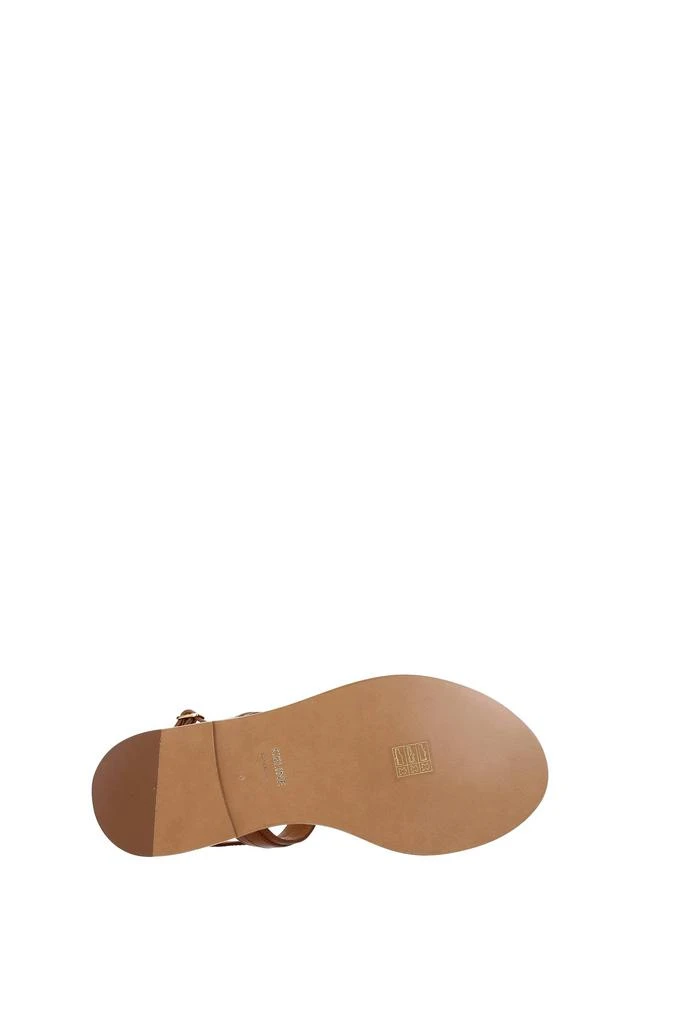 商品Celine|Sandals Leather Brown Tan,价格¥2082,第5张图片详细描述