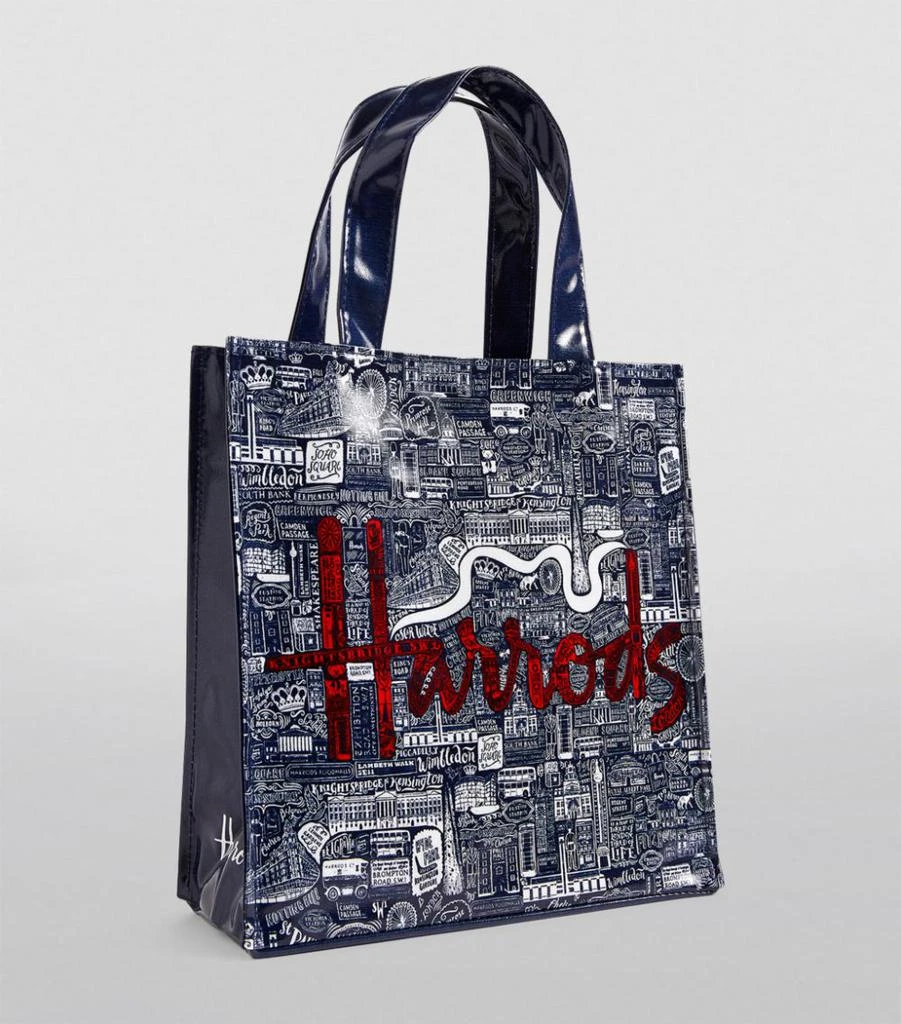 商品Harrods|Small Picture Font Shopper Bag,价格¥344,第3张图片详细描述