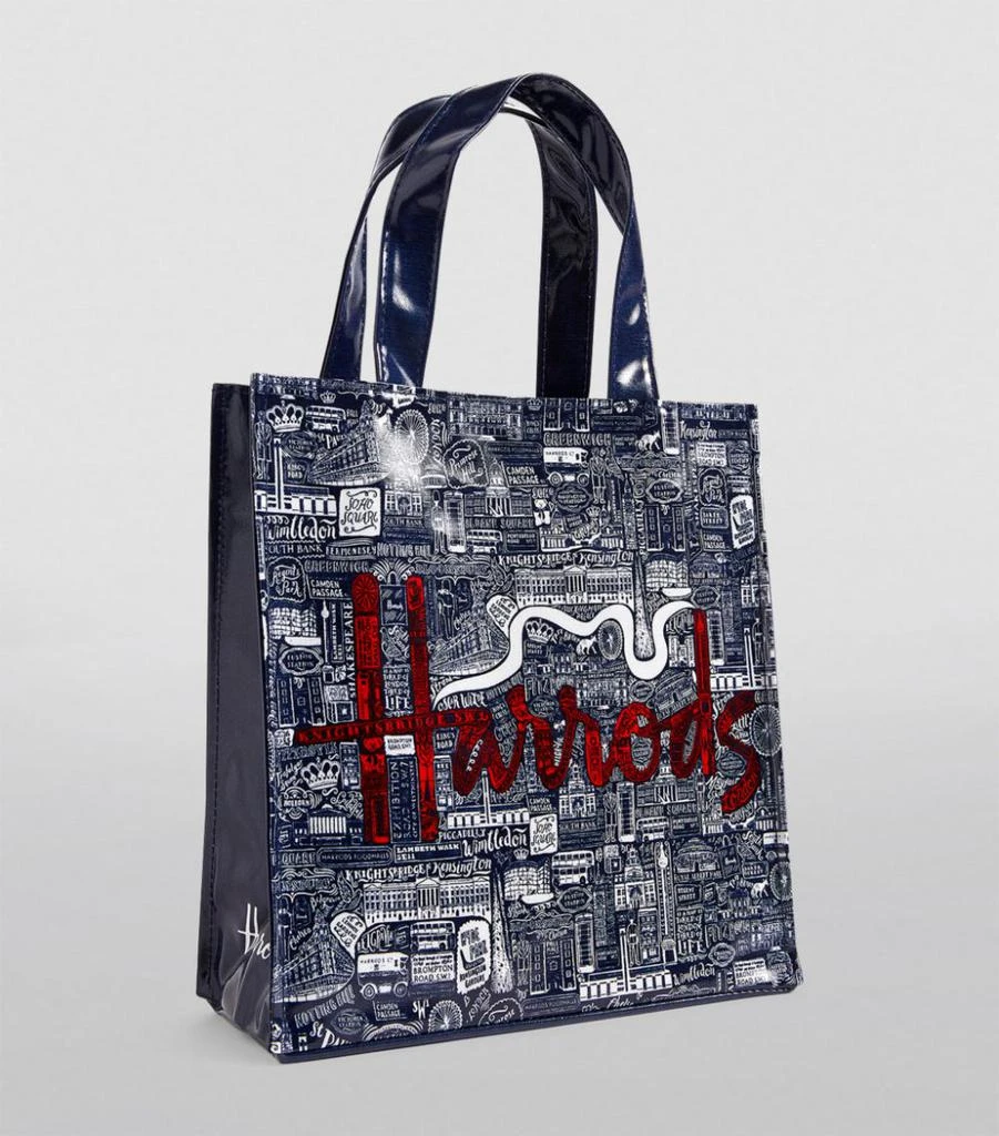 商品Harrods|Small Picture Font Shopper Bag,价格¥345,第3张图片详细描述