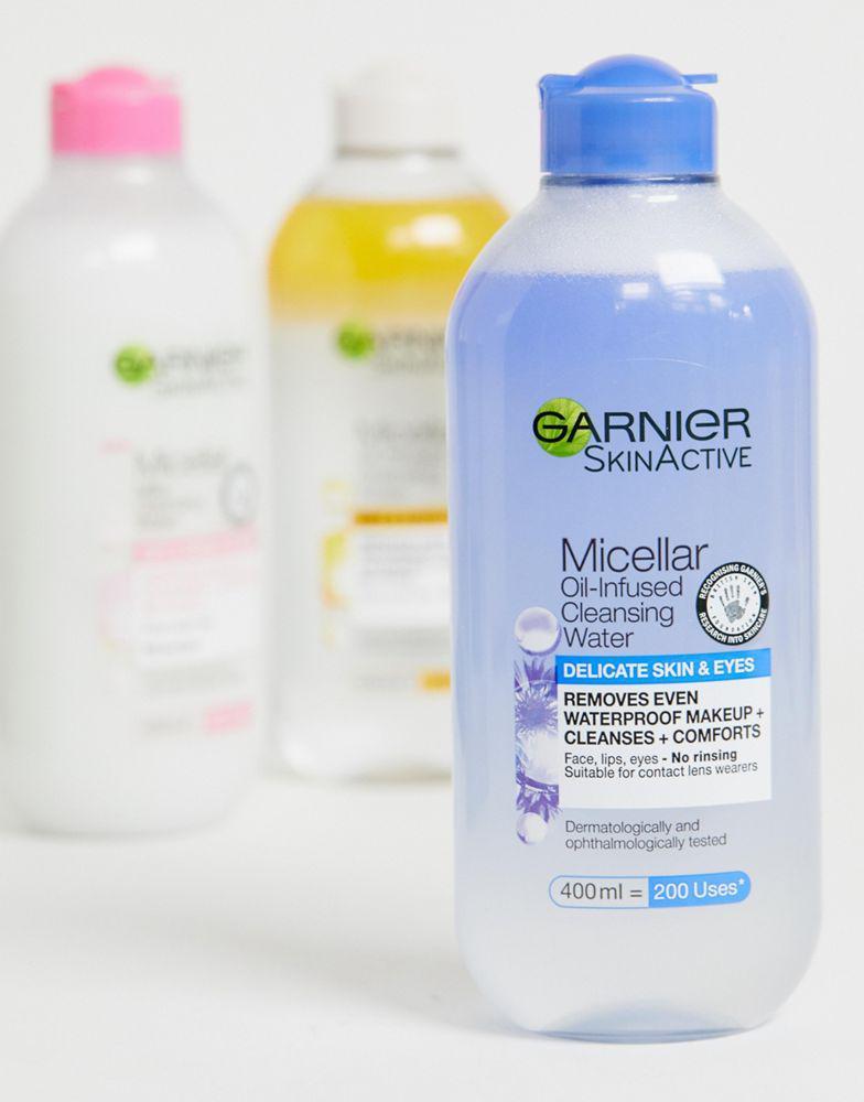 商品Garnier|Garnier Micellar Oil Infused Cleansing Water Delicate Skin and Eyes 400ml RRP £6.99,价格¥41,第5张图片详细描述
