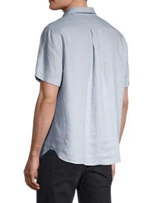 商品Vince|Classic Fit Linen Short Sleeve Shirt,价格¥709,第3张图片详细描述