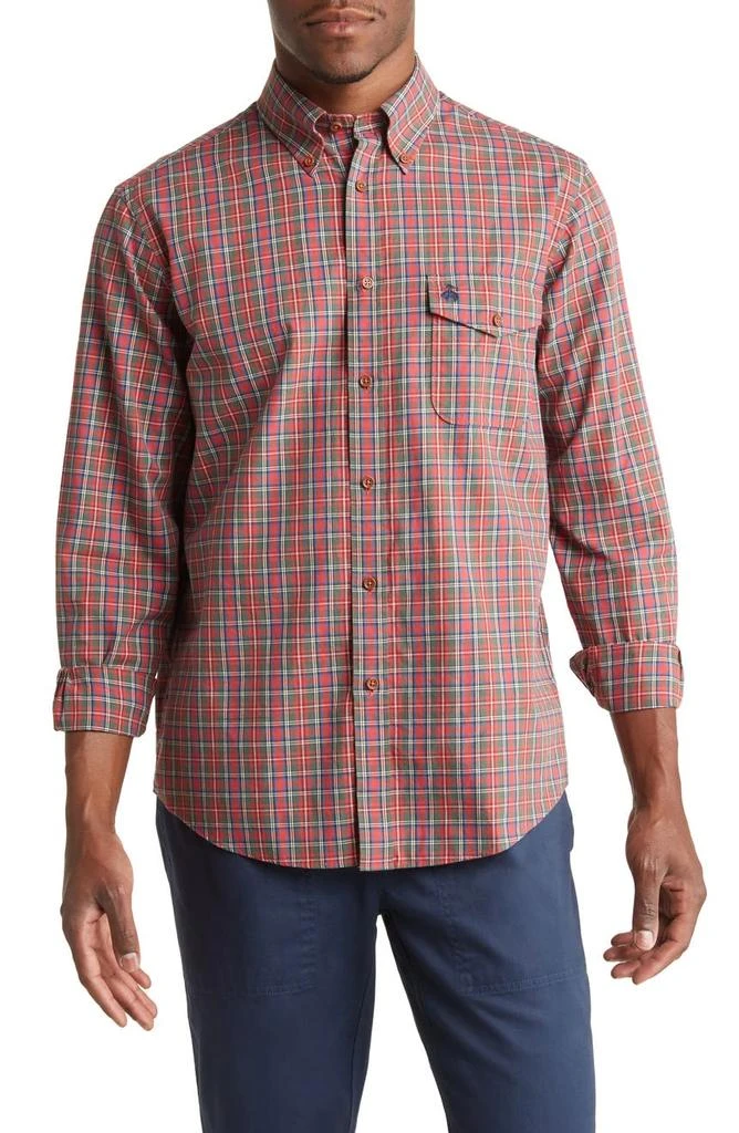 商品Brooks Brothers|Plaid Regular Fit Cotton Button-Up Shirt,价格¥410,第1张图片