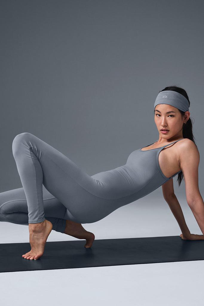 Alo Airbrush One And Done Onesie - Steel Grey - Pants - Free