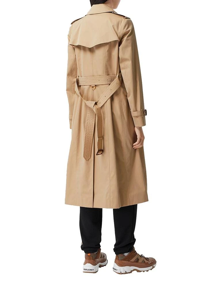 商品Burberry|Burberry women's beige cotton trench coat,价格¥17646,第3张图片详细描述