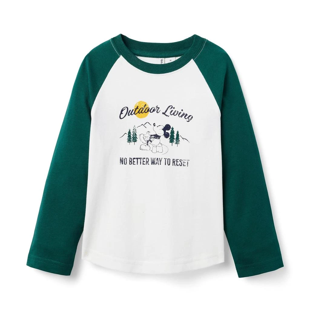 商品Janie and Jack|Mickey Mouse Raglan Graphic Tee (Toddler/Little Kids/Big Kids),价格¥171,第1张图片