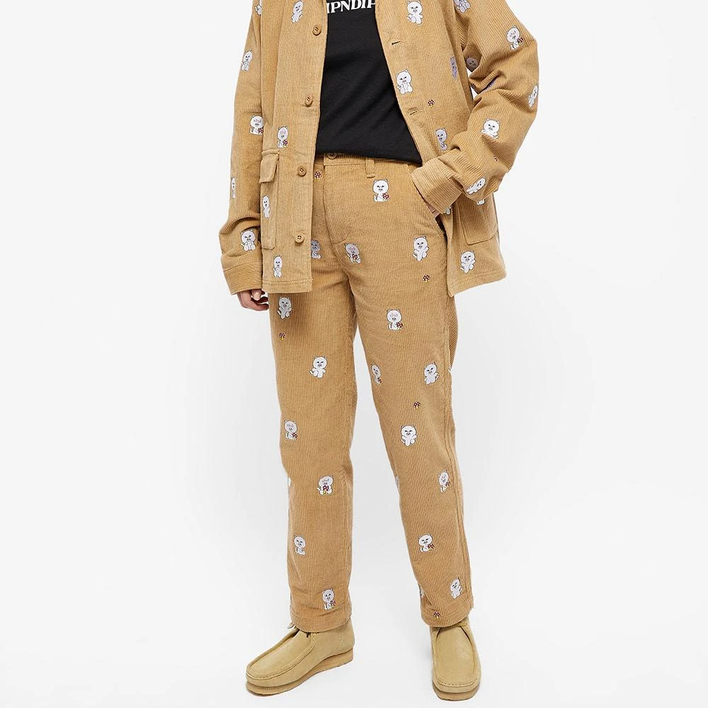 商品RIPNDIP|RIPNDIP Embroidered Corduroy Trousers,价格¥550,第3张图片详细描述