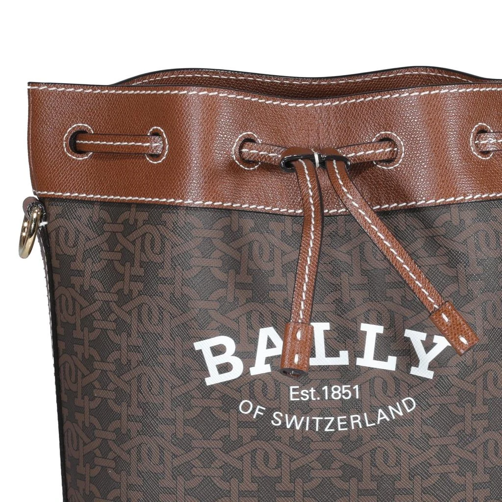 商品Bally|Bally Logo Printed Bucket Bag,价格¥4124,第5张图片详细描述