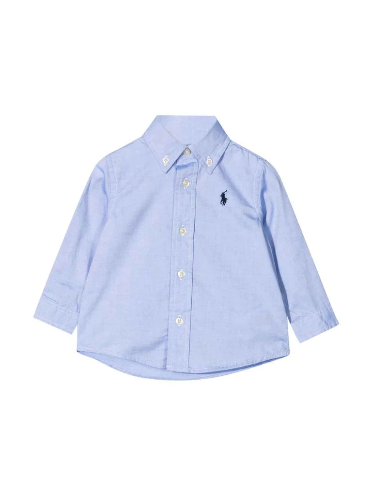 商品Ralph Lauren|Polo Ralph Lauren Blue Shirt Baby Boy,价格¥864,第1张图片