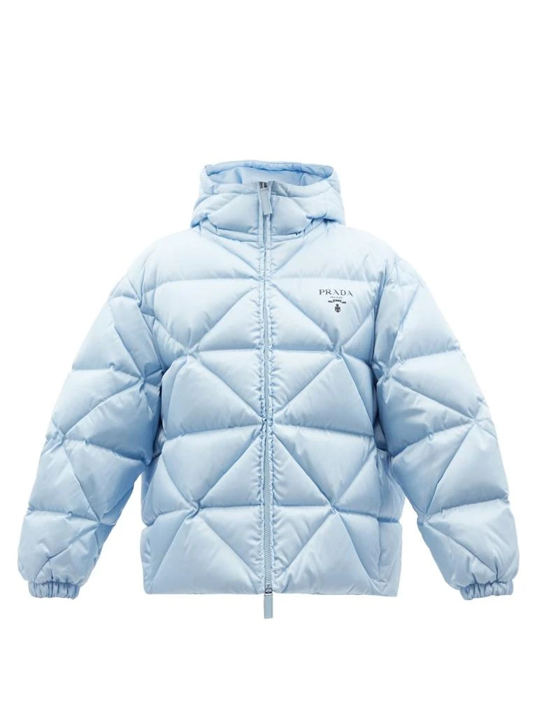 Hooded quilted down Re-Nylon jacket 商品