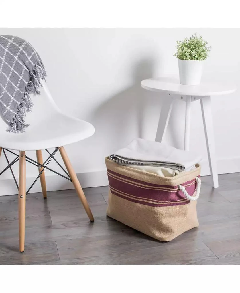 商品Design Imports|12" Round Burlap Storage Bin,价格¥163,第1张图片