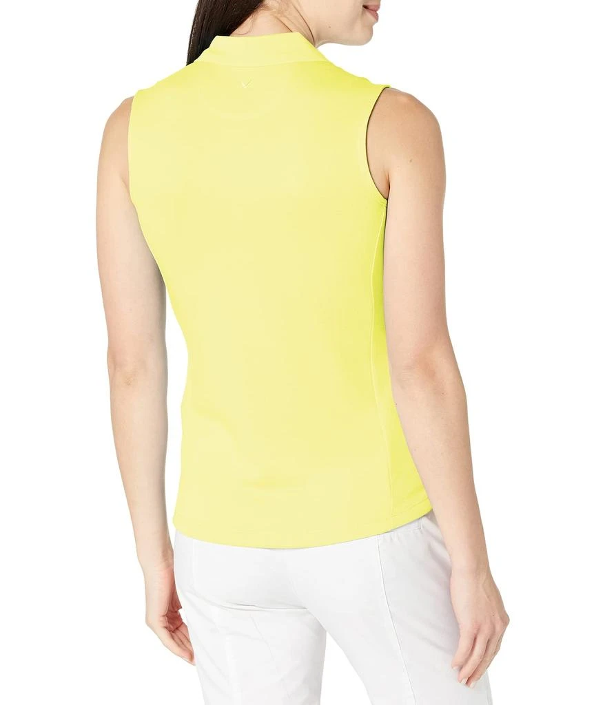 商品Callaway|Sleeveless Essential Solid Knit Polo,价格¥286,第2张图片详细描述