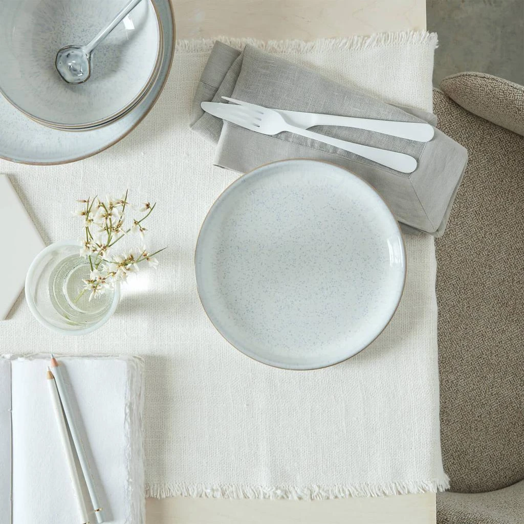商品Denby|Denby White Speckle Medium Plates - Set of 4,价格¥480,第3张图片详细描述