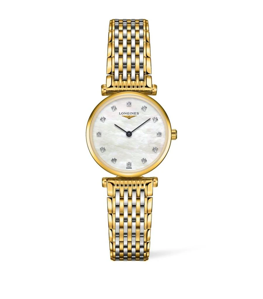 商品Longines|Stainless Steel and Diamond La Grande Classique de Longines Watch 24mm,价格¥14690,第1张图片